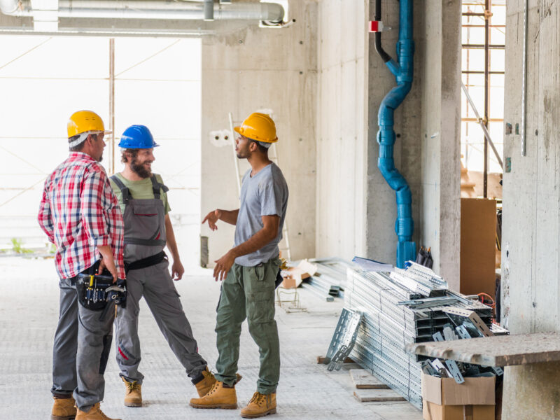 Construction Workers on job site.